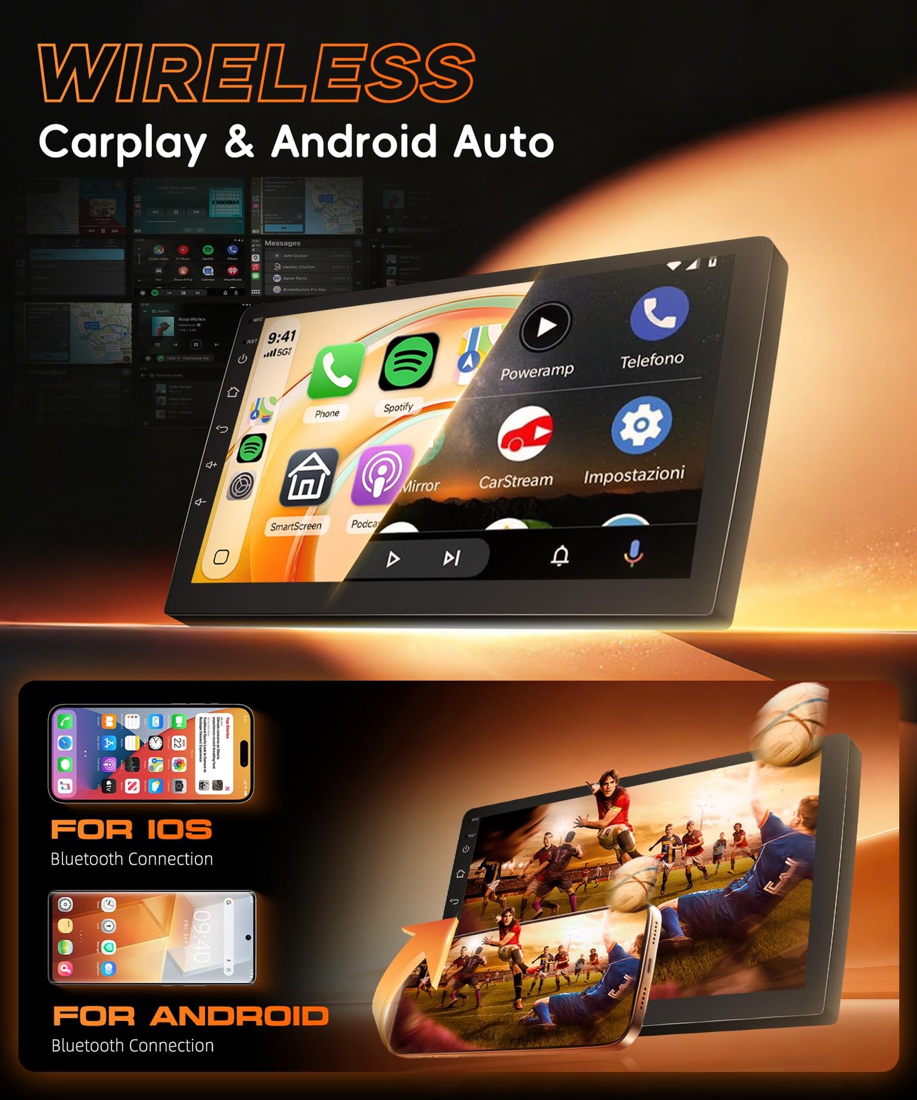 Rimoody 4Core 4G64G Android 15 Car Stereo Radio For Suzuki Sx4 2006-2013