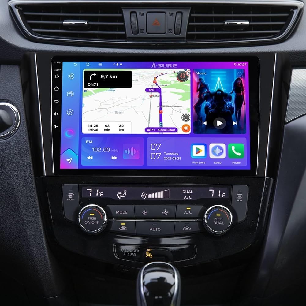 For 2014-2017 Nissan Rogue 8Core 64G Apple Carplay Android Auto Stereo GPS Radio