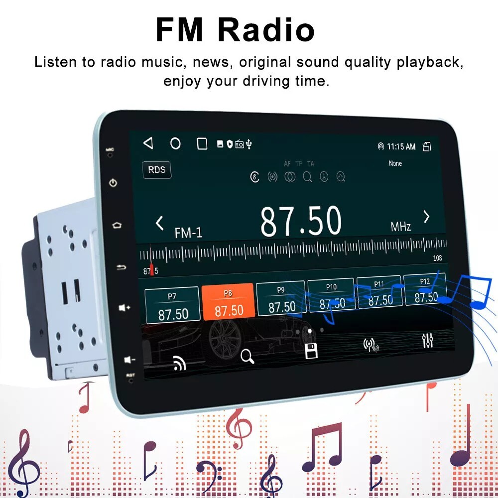 10.1″ Android 11 Double Din Car DVD Player Radio Car Stereo Head Unit GPS 2+32GB