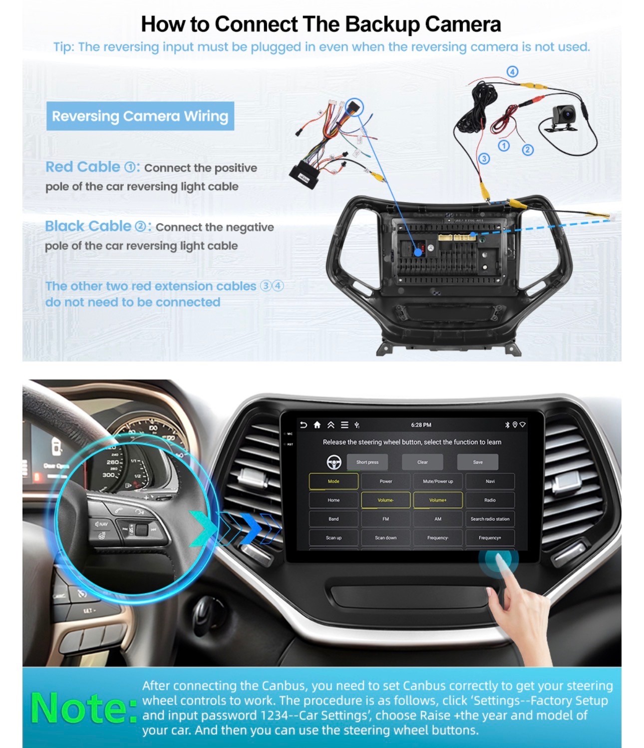 Car Stereo Radio For Jeep Grand Cherokee 2013-2018 Android WiFi 10inch 4+128GB