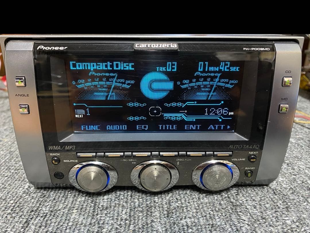 Pioneer Carrozzeria FH-P009MD 2DIN CD MD Car Stereo Bluetooth JDM Audio Japan