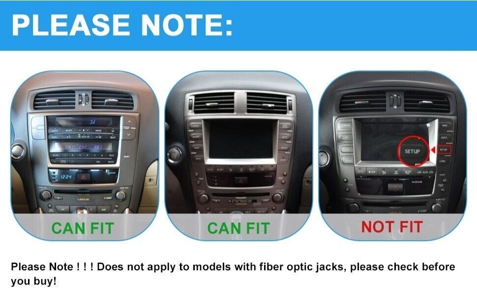 10.4″ Tesla Style Car Stereo Radio Carplay GPS Player For 06-12 Lexus IS250/350