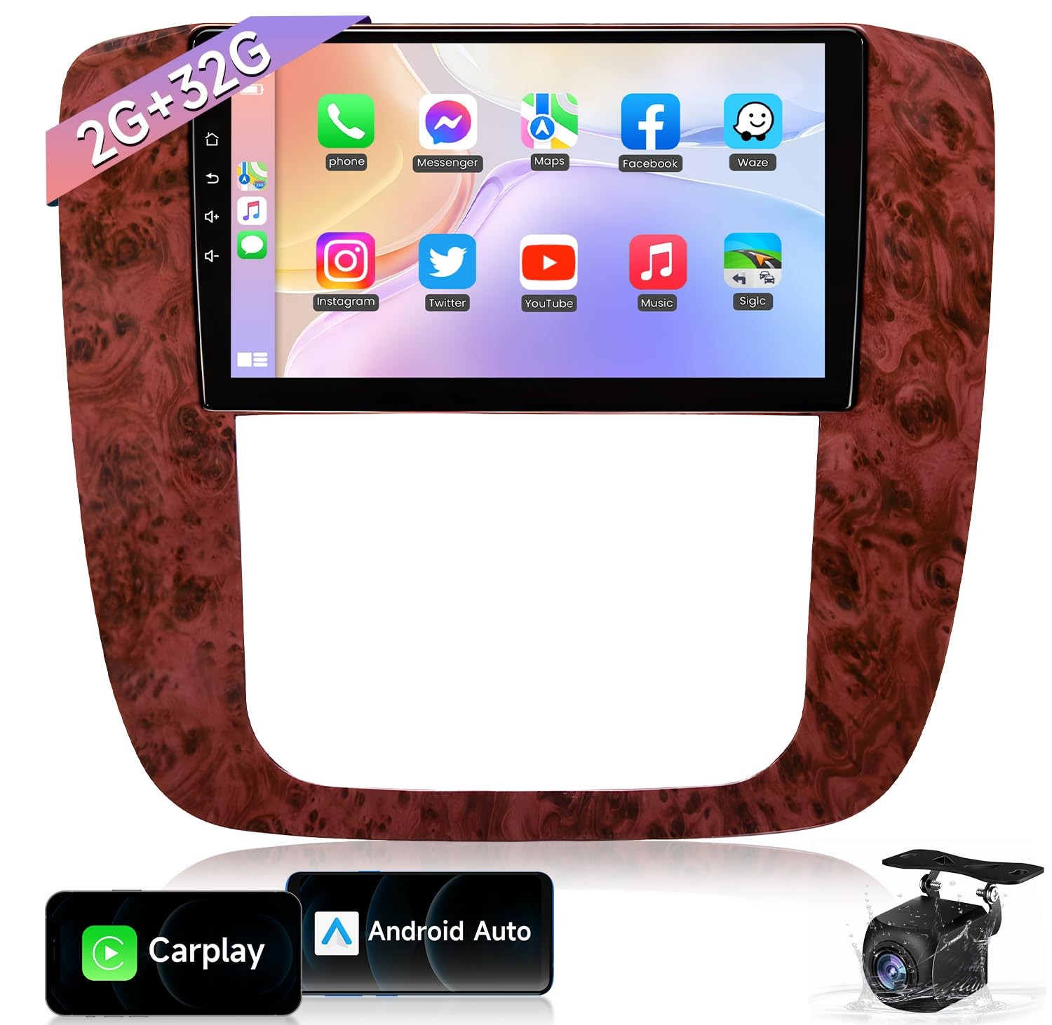 32G Car Radio for Chevy Silverado 07-13 GMC Touchscreen 1280*800 Stereo carplay