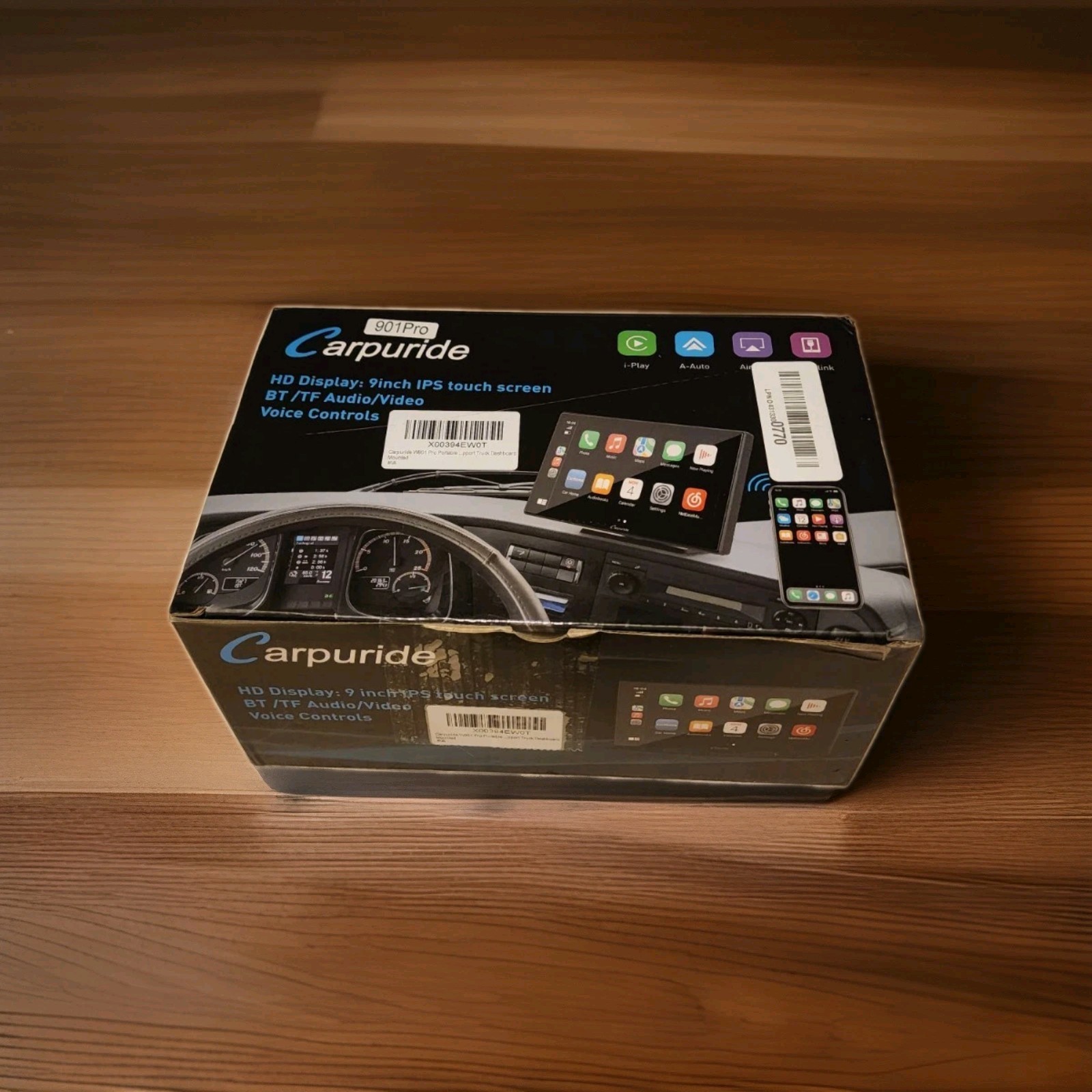Carpuride W901 Pro Portable Carplay & Android Auto with Dula Bluetooth, 9…