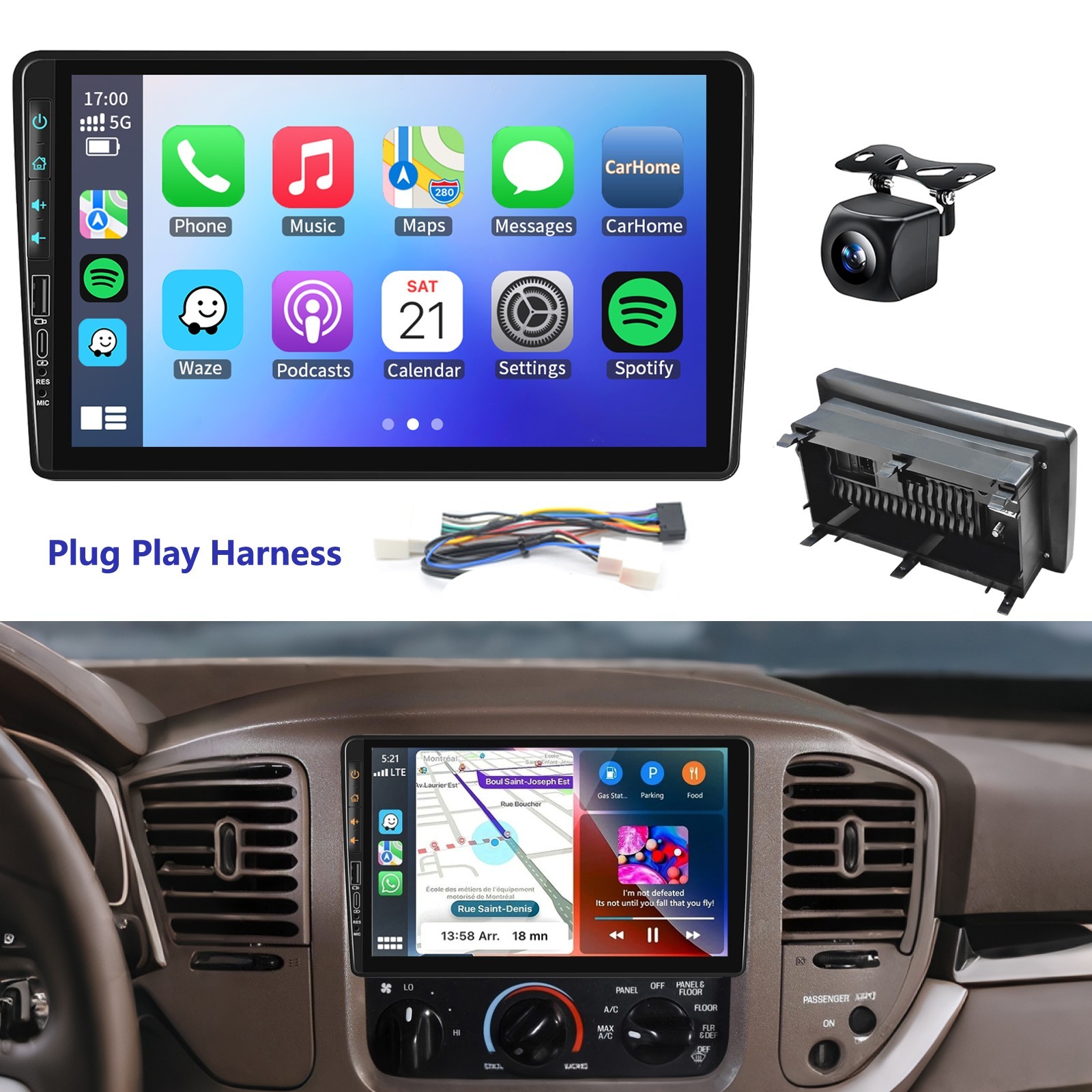 Carplay Car Radio Stereo GPS For Mercury Grand Marquis 1998 1999 2000 2001 2002