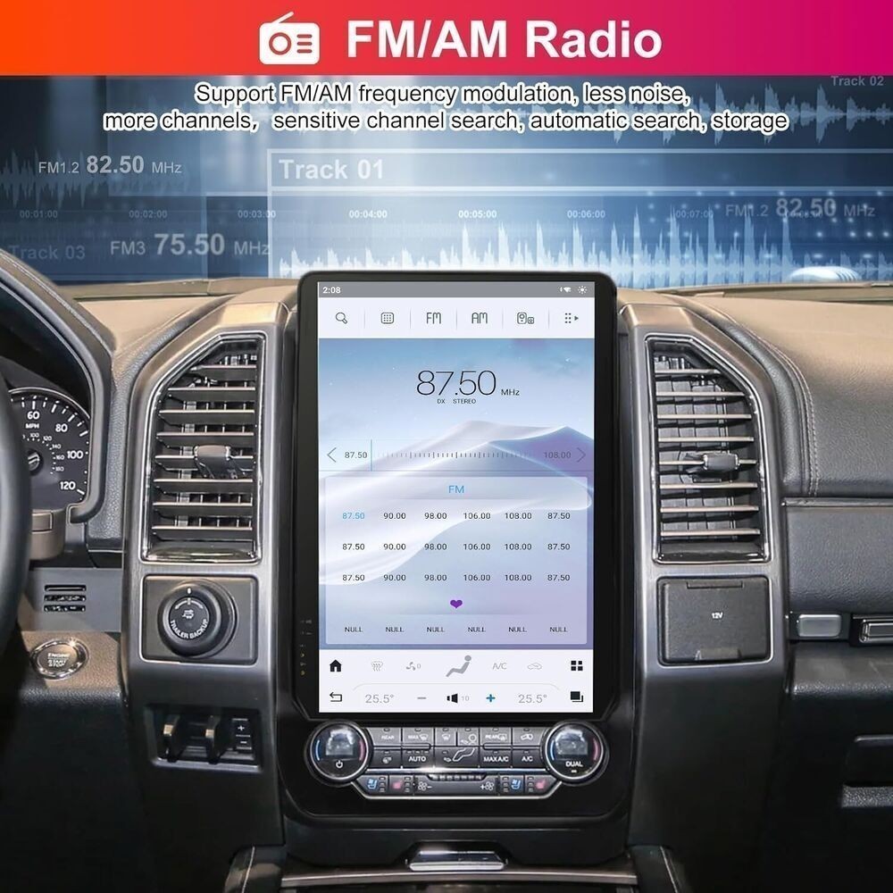 14.4″ Car Stereo Radio WiFi Steering Wheel Control For Ford Expedition 2018-2023