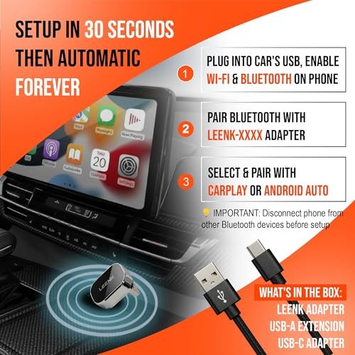 Wireless CarPlay & Android Auto Adapter [2025 Upgrade], Aero-Aluminum Black