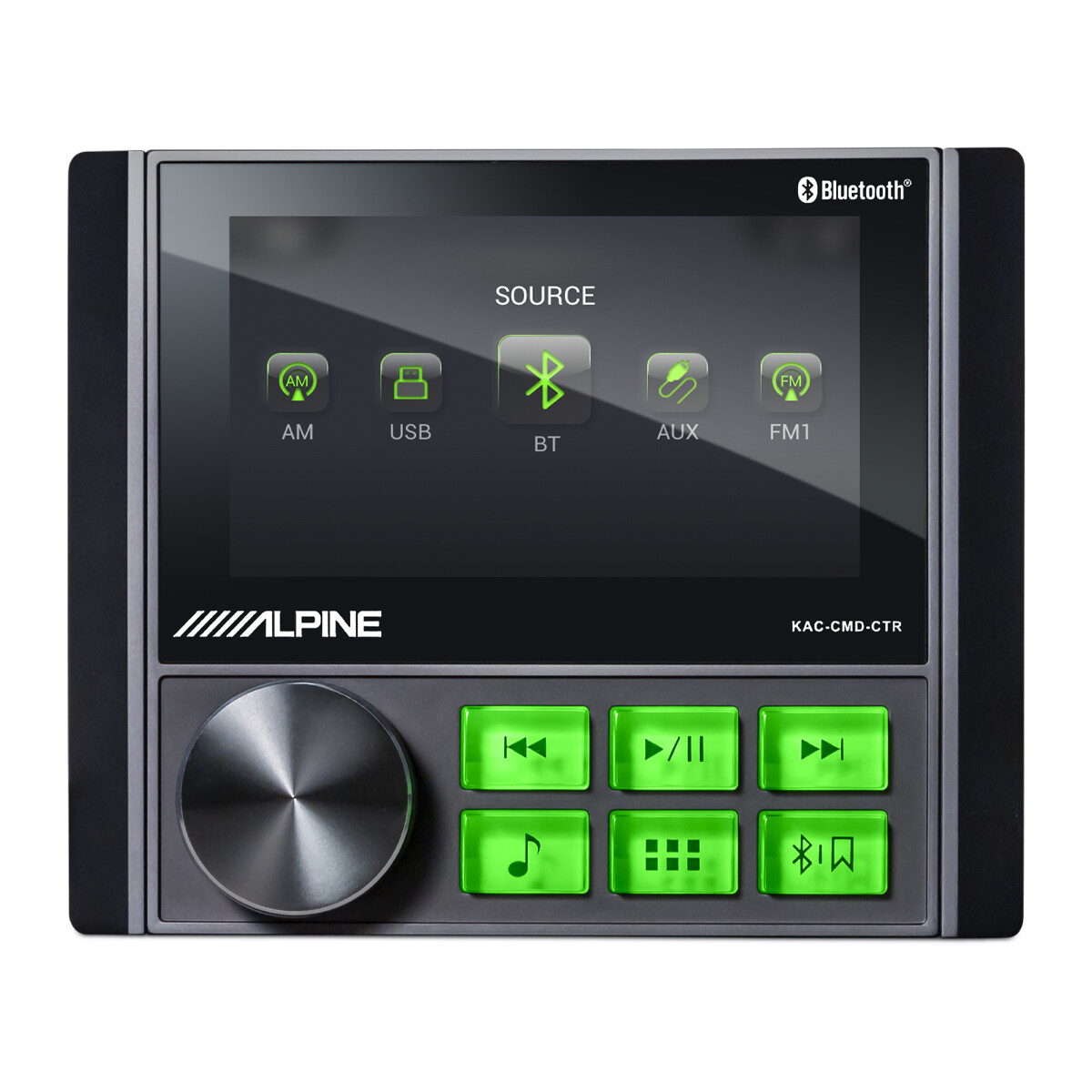 Alpine KAC-CMD-CTR, Weather-Resistant Digital Media Receiver w/3″ Display