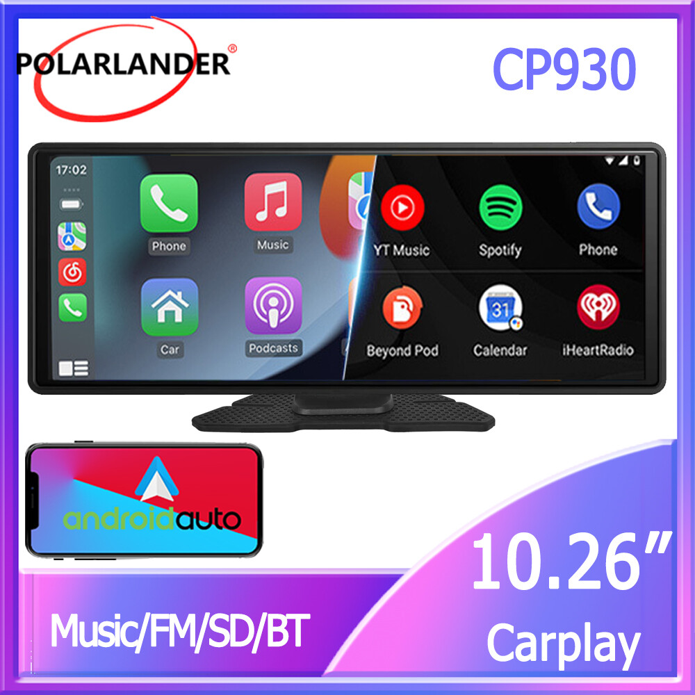 10.26 inch Portable Car Stereo Android auto Wireless Carplay GPS Mirror Link BT