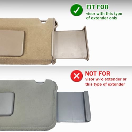 Car Sun Visor Cover for Chevy Tahoe Tahoe Suburban Yukon 1995-1999 Gray