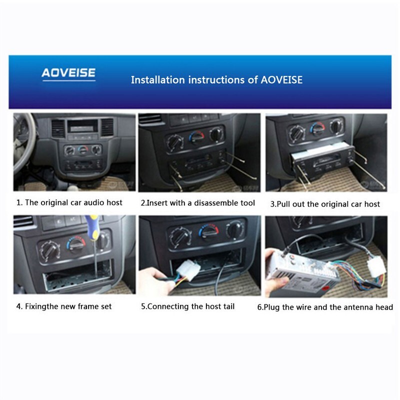 Car Stereo Radio Single Din MP3 Player Head Unit Bluetooth Audio USB/AUX/TF/FM