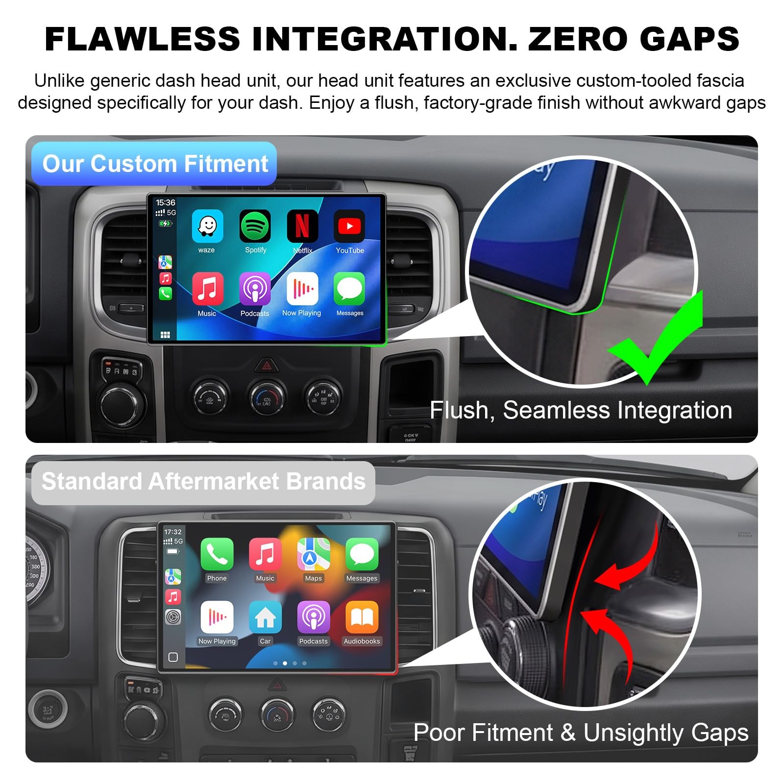 11.5-Inch Octa Core Car Radio Stereo for Dodge Ram 1500 2500 3500 – Android 13