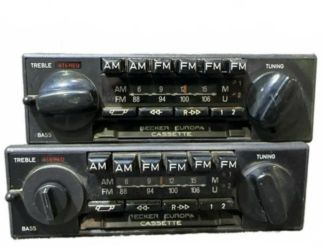 1 – Vintage Becker Europa Cassette Car Radio model 599 AM FM for Mercedes Benz