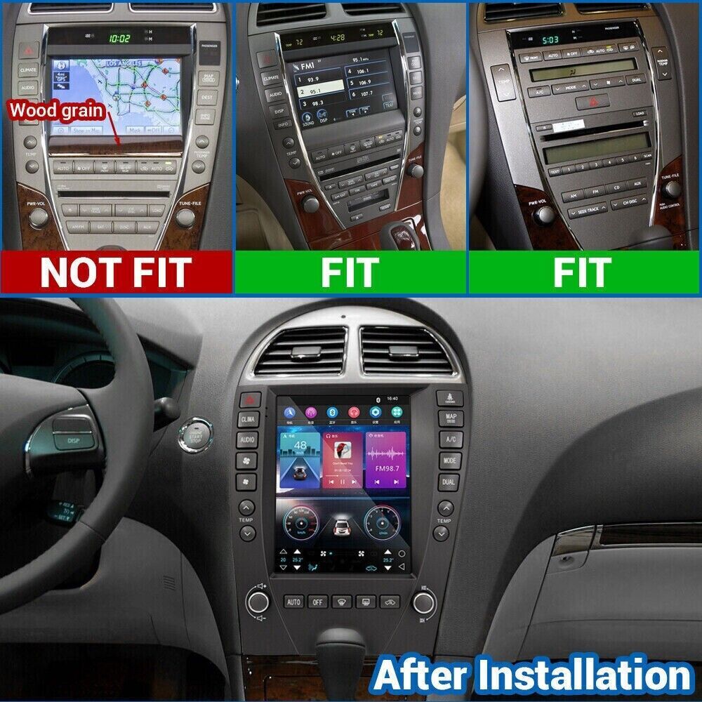 9.7″ Car Radio Wireless Android CarPlay 2+32GB For Lexus ES240 ES350 2006-2012
