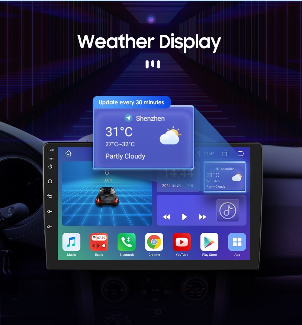 8+128 RAM 2Din 7”Android 12 8Core Car Stereo GPS Radio WiFi CarPlay DSP +AHDCAM