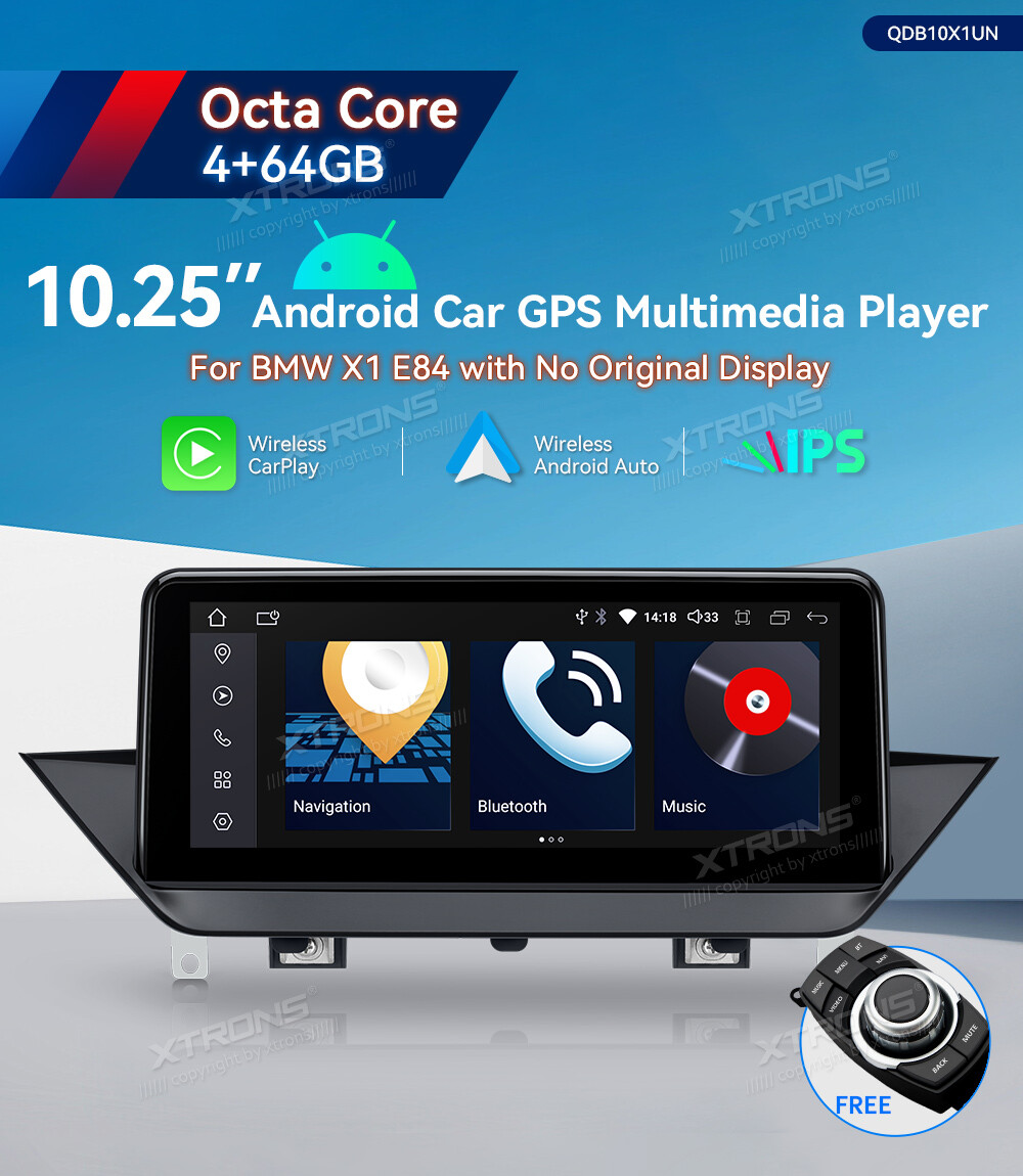 For BMW X1 E84 CarPlay Android14 Car Stereo Radio Wifi Navigation GPS 64G 10.25″
