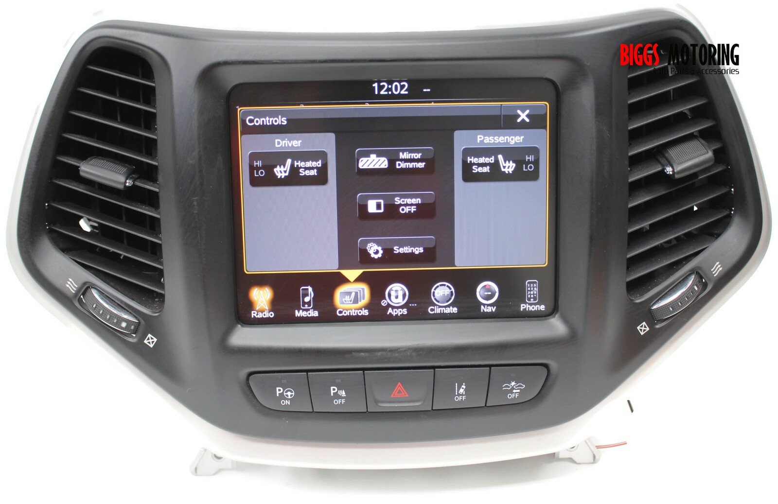 2014-2017 Jeep Cherokee Uconnect Touch 8.4 Display Screen 68238621AF +CODE 0510