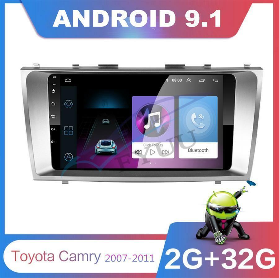 Android 9.1 Quad-core 9″ GPS RAM 2GB ROM 32GB BT DAB Wifi OBD For Camry 2007-11