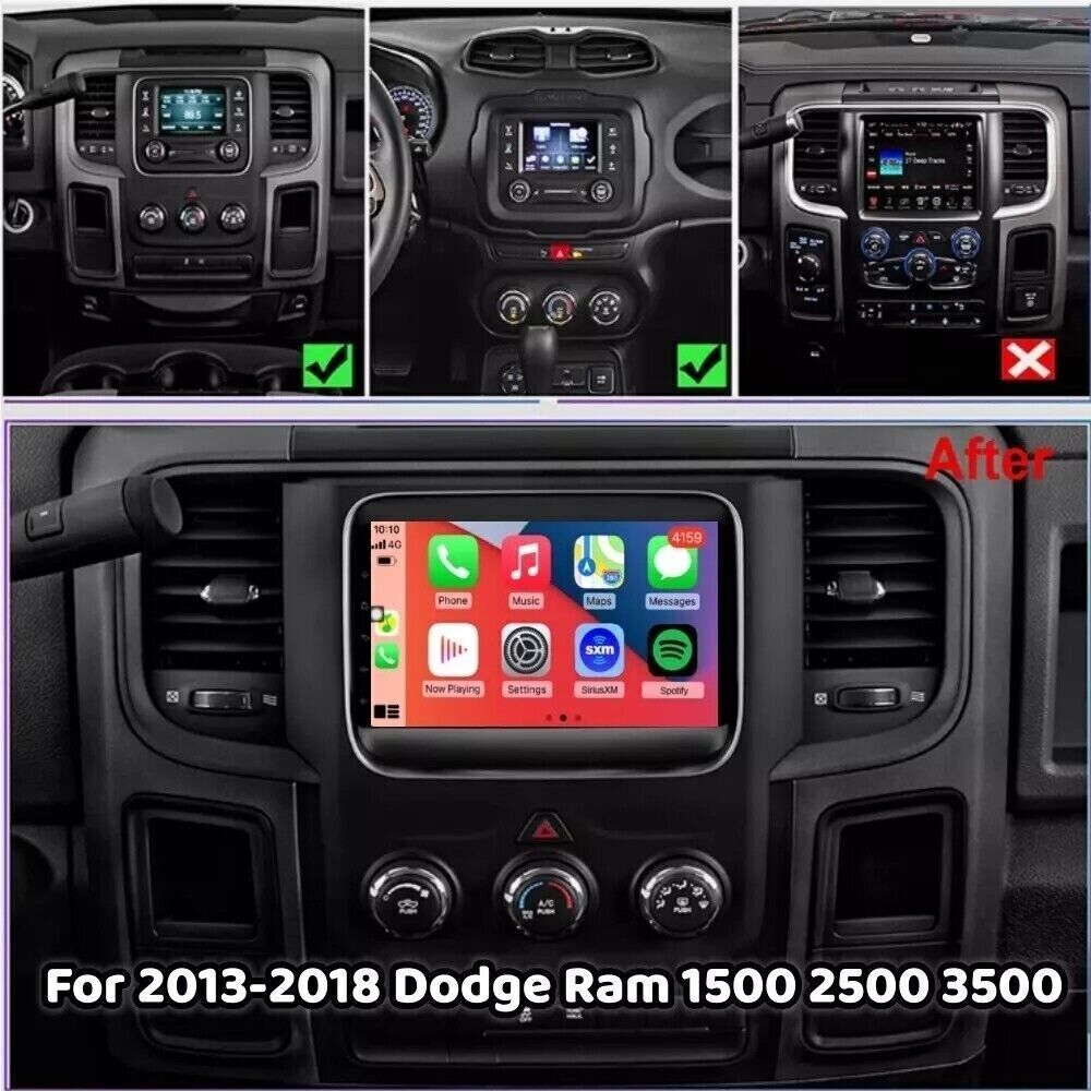 7″ HD Car Radio GPS Navigation Android 2+32GB For 13-18 Dodge Ram 1500 2500 3500