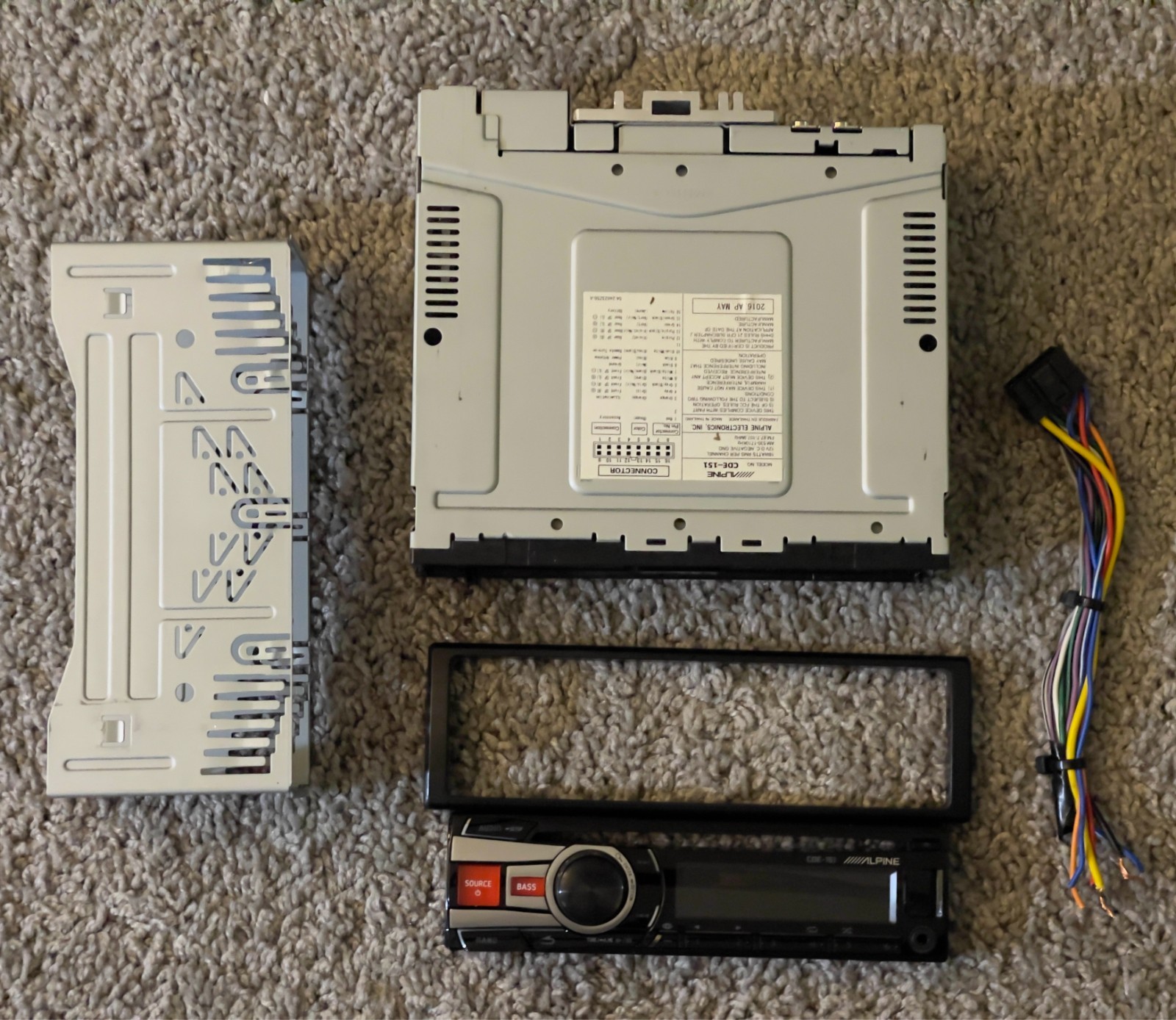 Alpine cde-151 in dash am/fm/cd player – Din Cd Player – All Parts