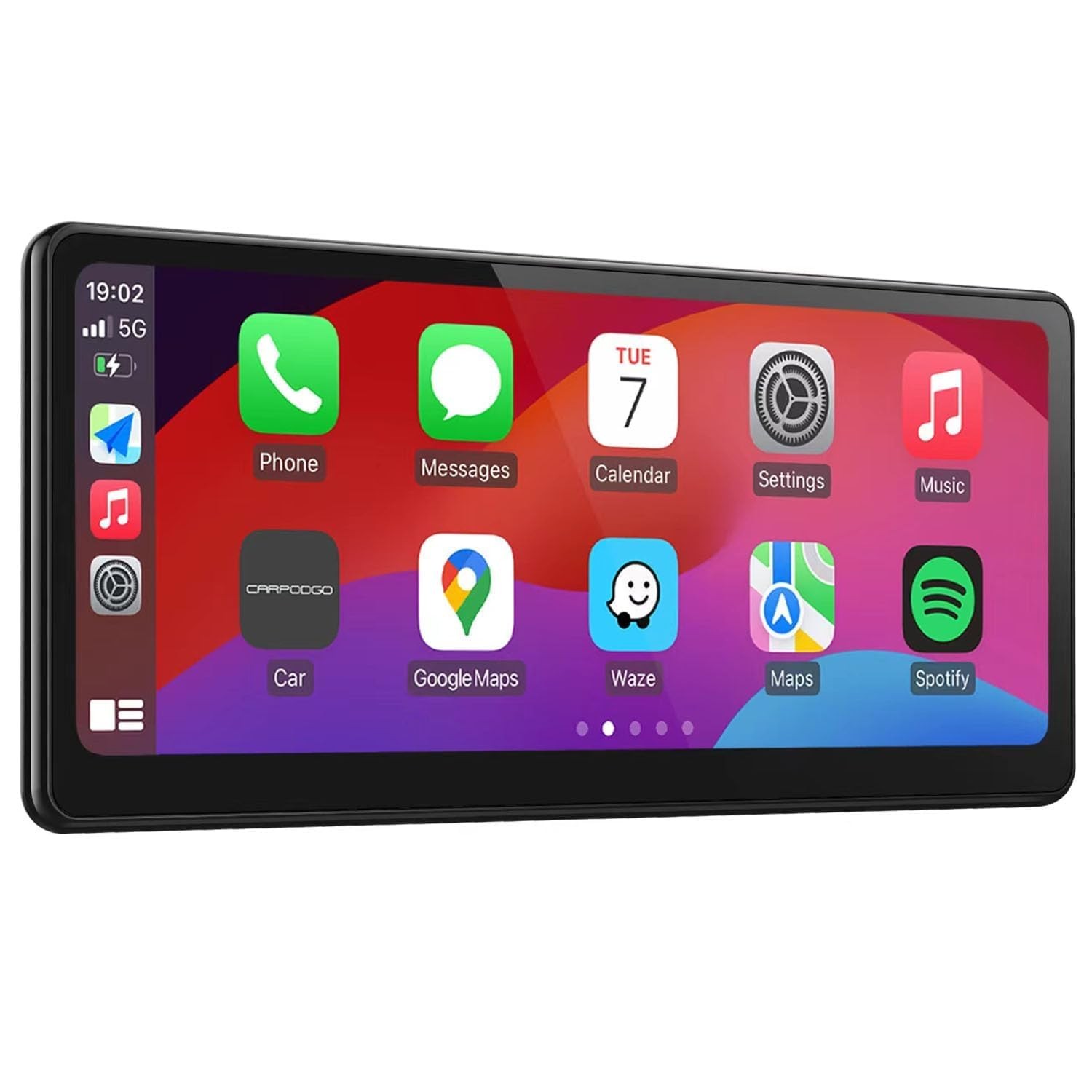 [2026 Fully Laminated Screen] CarpodGo T3 Pro Portable 60fps Wireless Black