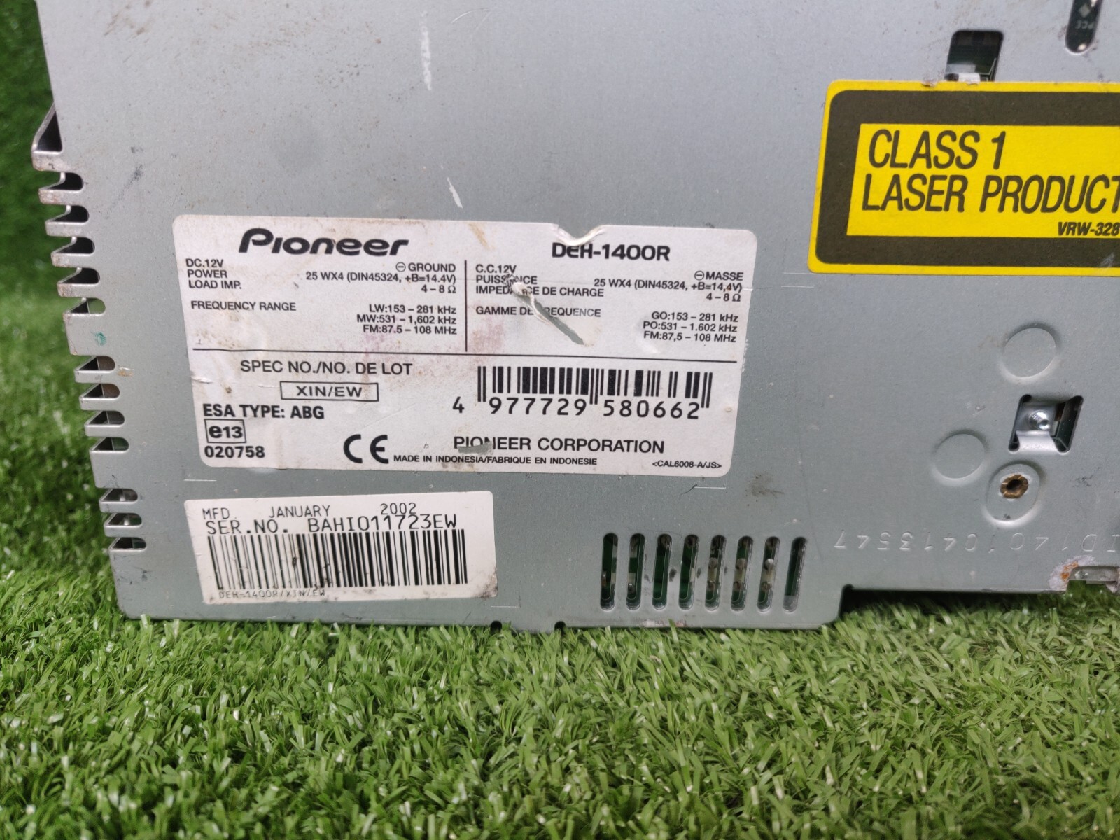 Pioneer Deh-1400r Deh1400r Original Car Radio