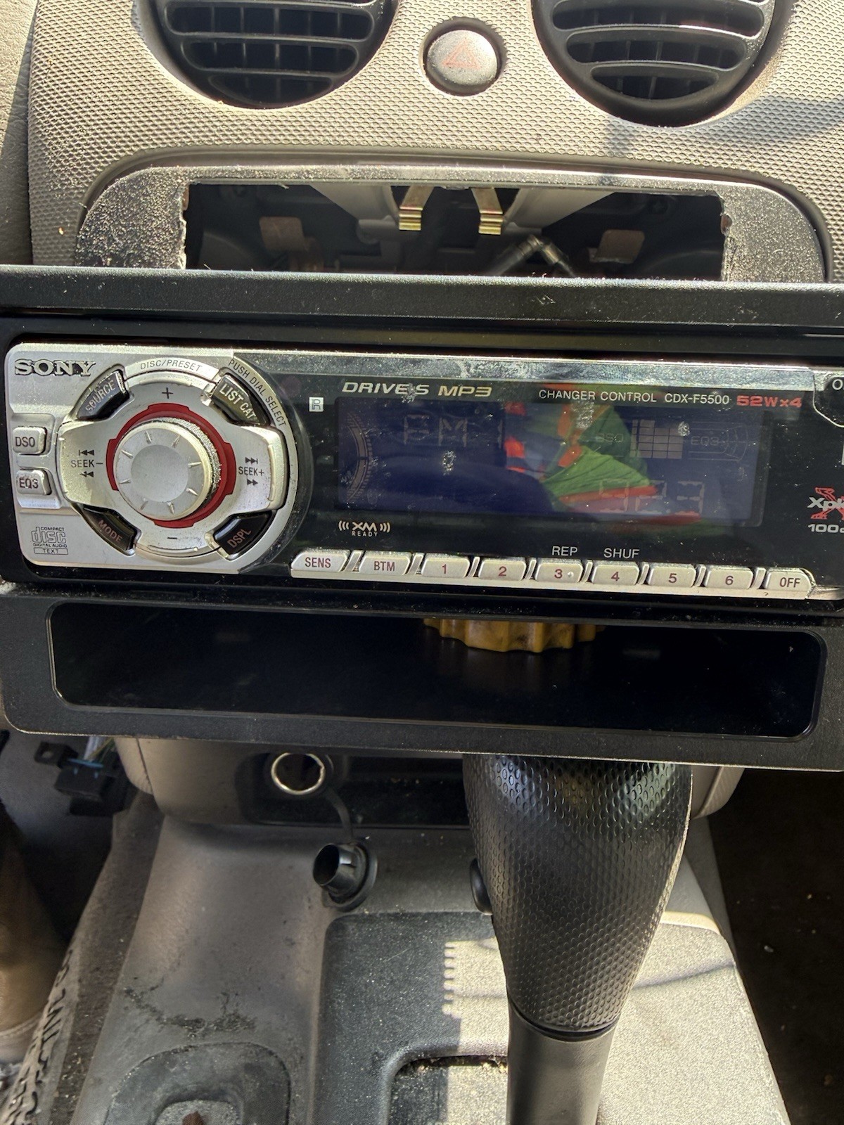 Sony CDX-F5500 Car CD MP3 Player Xplod 52Wx4 XM Ready Black Detachable Face