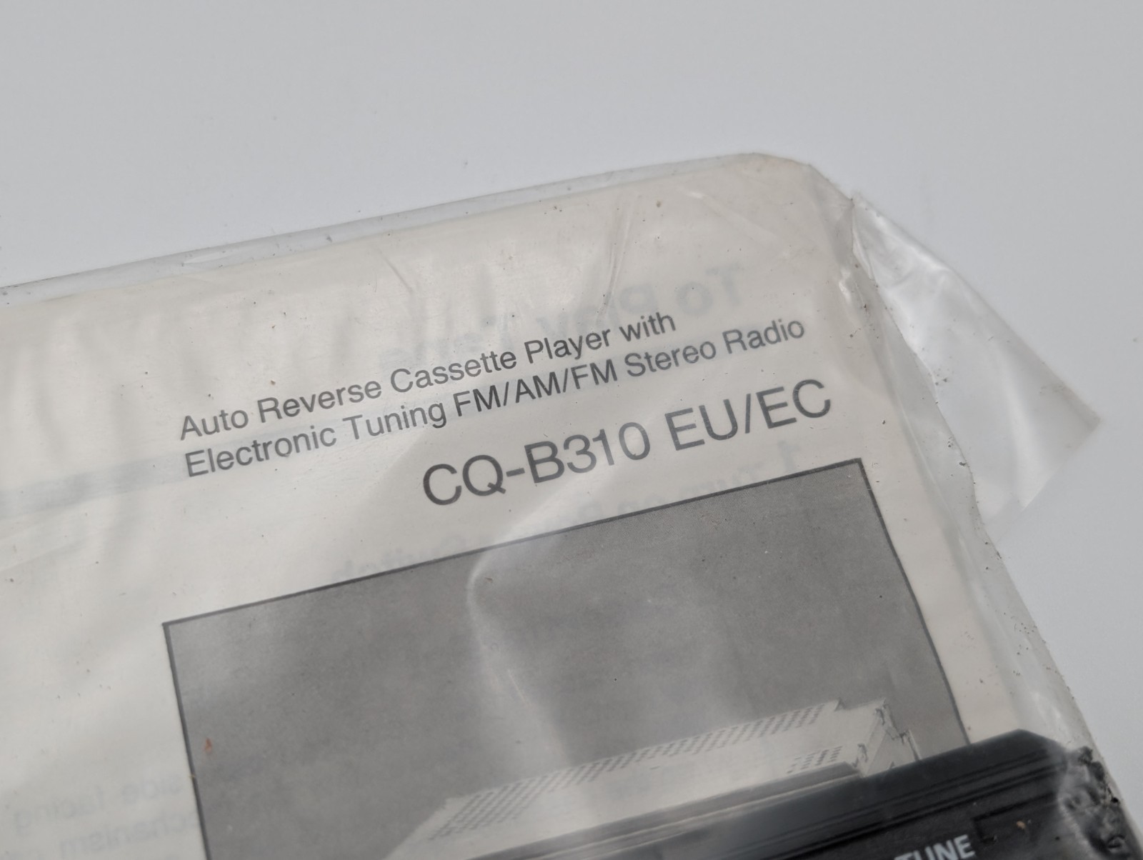 CQ-B310EU Panasonic Stereo AM-FM Cassette Receiver Radio Player No Knobs