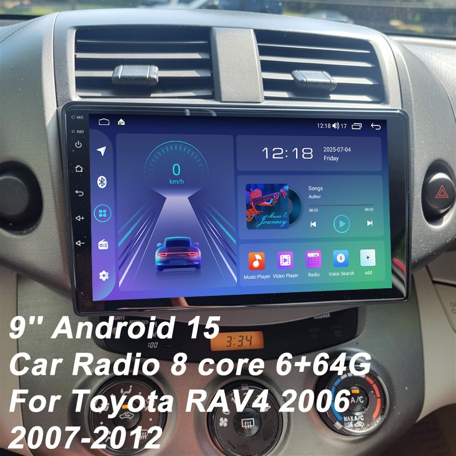 8 Core 64G Android Car Radio for Toyota RAV4 2006 2007-2012 Carplay Stereo GPS