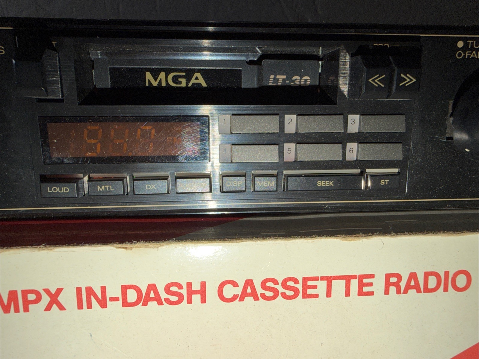 Am Fm Cassette Car Stereo RARE Quality Vintage New Display 2 Knob Shaft By MGA
