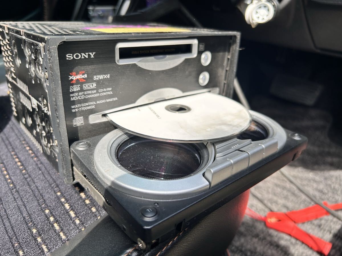 SONY WX-7700MDX CD & MD Player with AUX Car stereo at home Bluetooth Japan