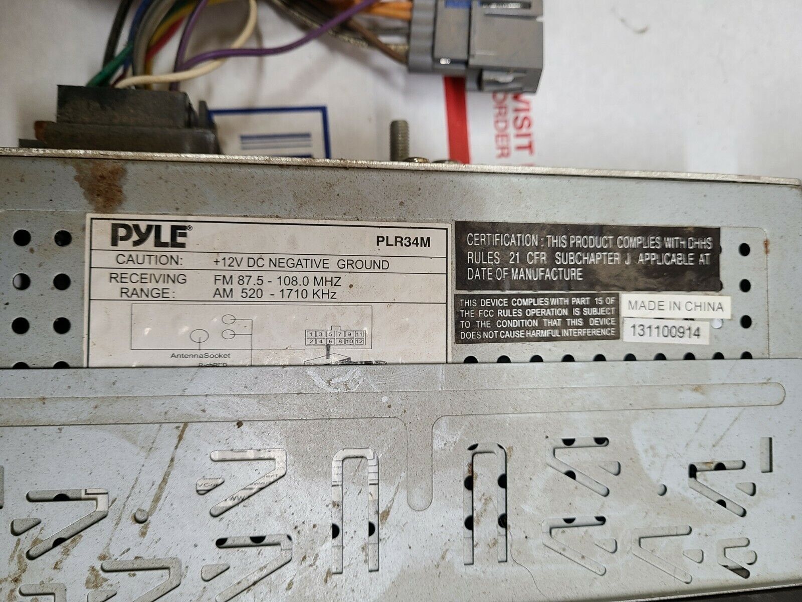 USED RADIO LOT – GM DELCO 16176771 PYLE PLR34M COBRA 29LTD PANISONIC TOUCHSCREEN