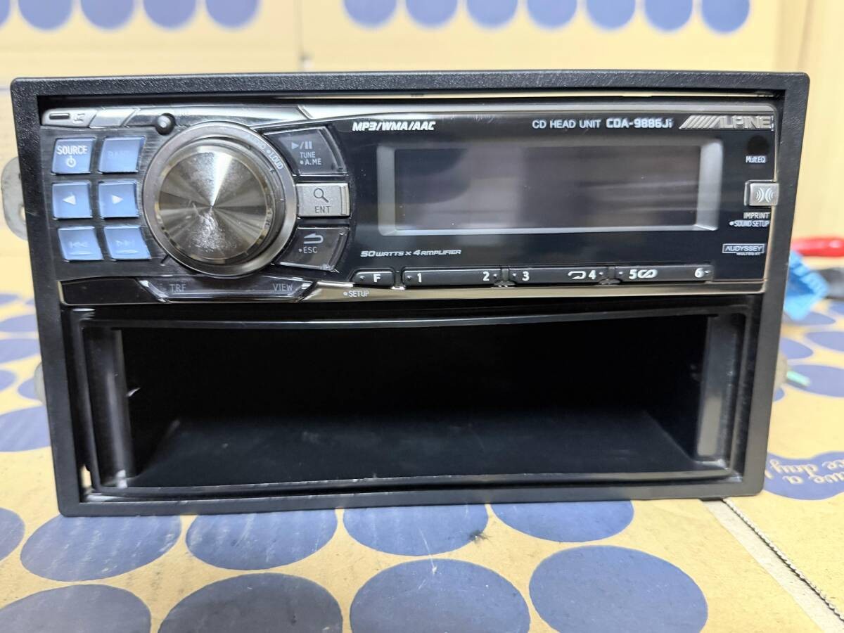 Alpine CDA-9886Ji 1DIN Car Audio USB/CD Player Tested Japan