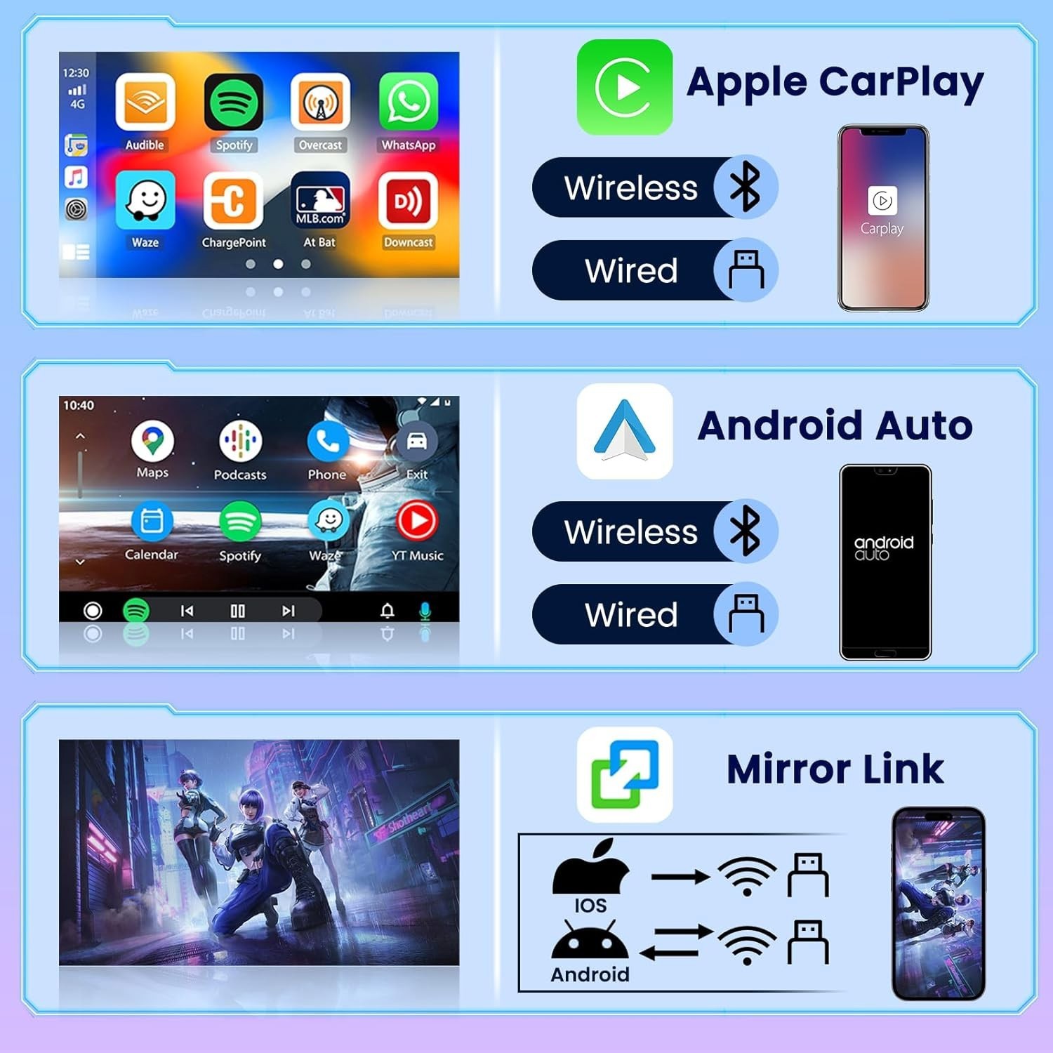 US Carplay Android 14 Car Radio GPS Wifi Stereo For Ford F-150 F150 2004-2008