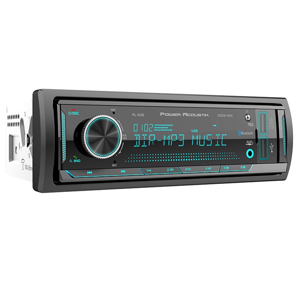 PL-40B Car Stereo Bluetooth USB/AM/FM Radio (No CD) & JBL Speakers 6×9″ & 6.5″