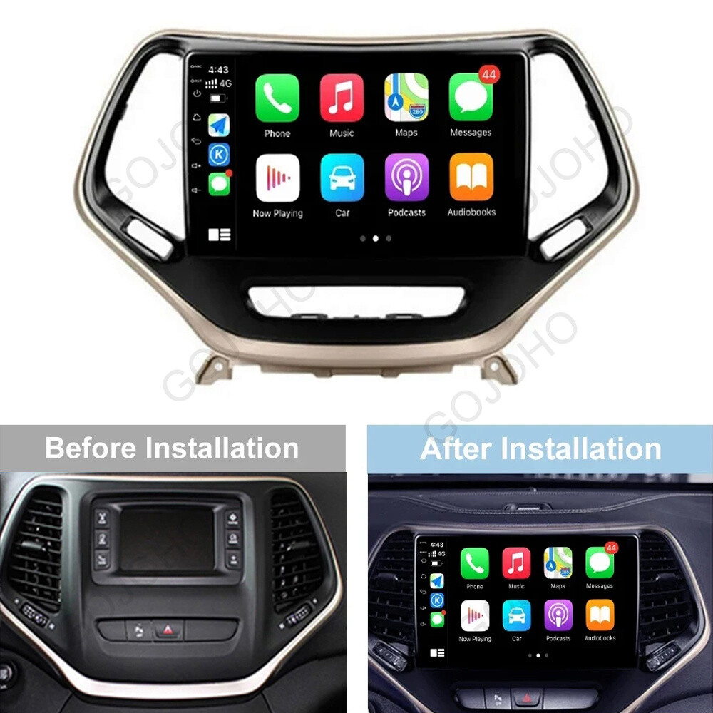 Android 13 CarPlay Car Stereo Radio For Jeep Cherokee 2015-2018 GPS MP5 Player
