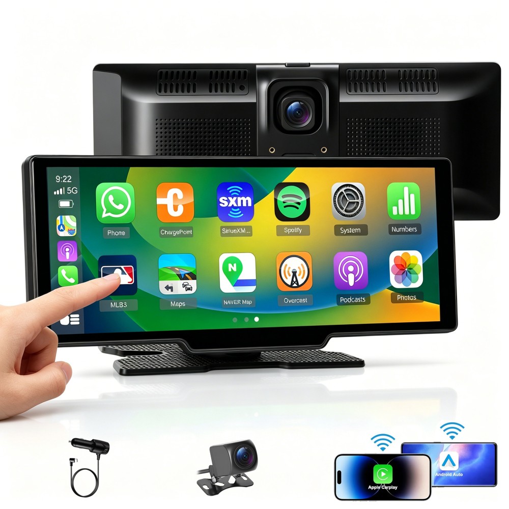 10.26″ Car Multimedia Smart Screen Player T86MP5 Wireless Carplay & Android +CAM