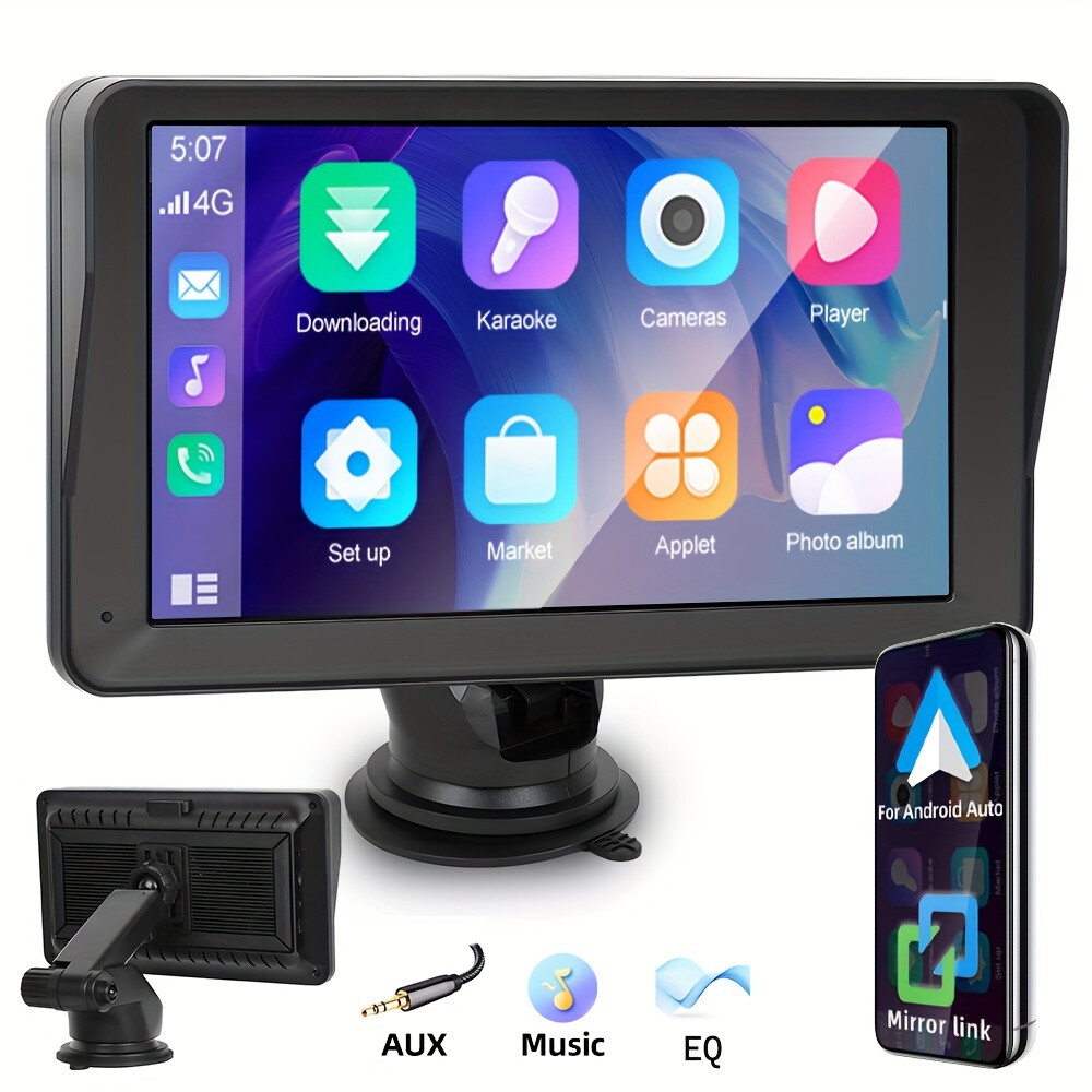 7″ Universal Touch Screen Car Radio Apple CarPlay Android Auto Portable Stereo