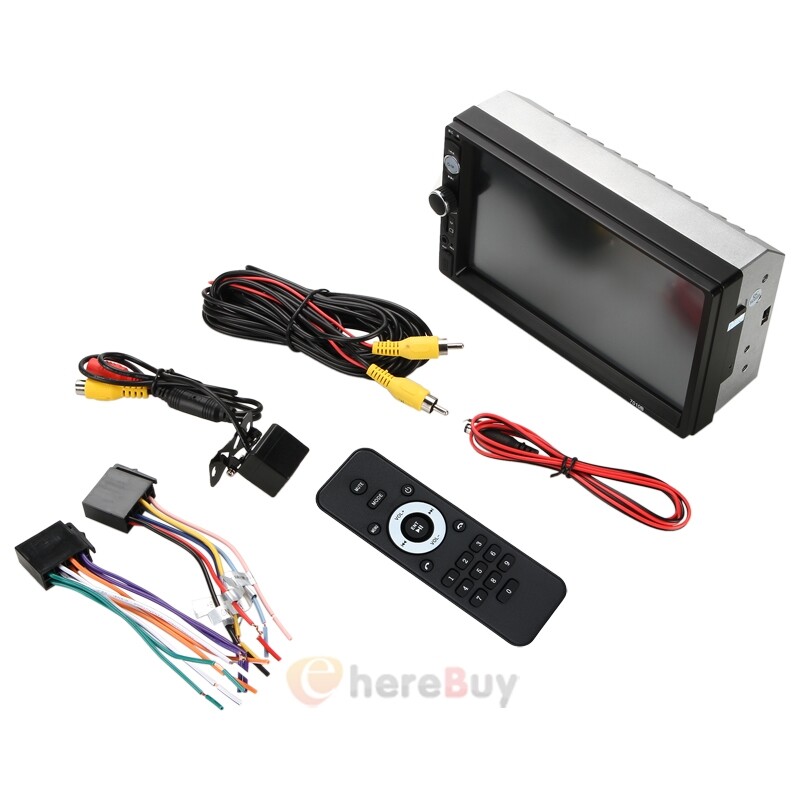 Double 2 Din Car Stereo Radio 7″ Bluetooth USB AUX FM TF Touch Screen MP5 Player