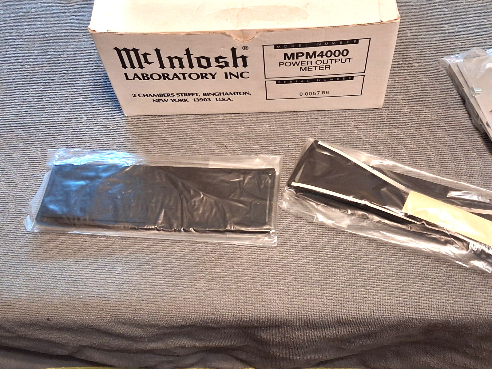 MINT IN BOX OLD SCHOOL MCINTOSH MPM4000 METER TRIM PIECES BRACKETS LAST ONE!