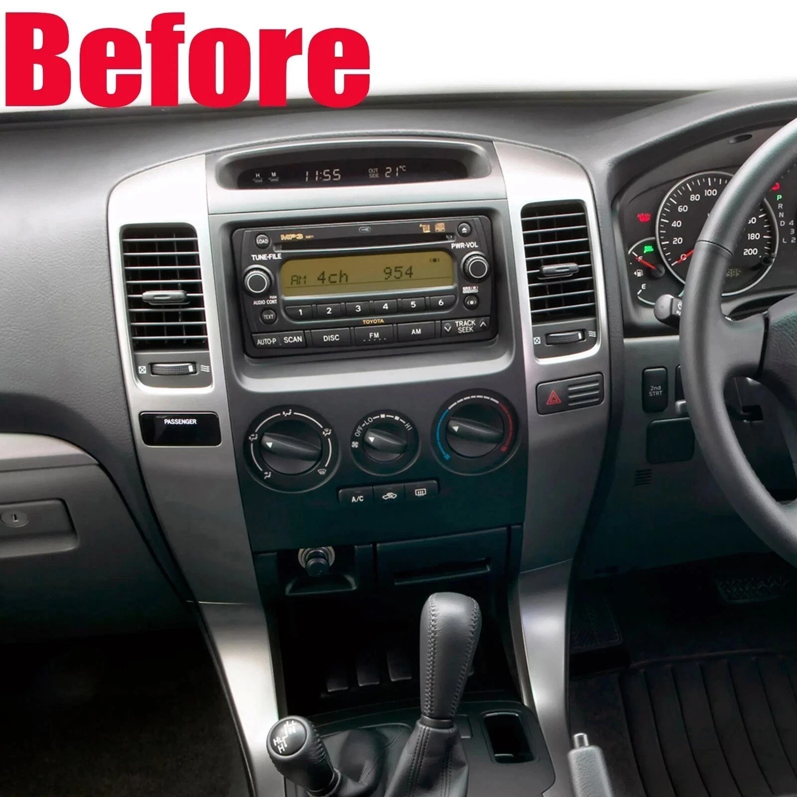 For 2002-2009 Toyota Land Cruiser Car Radio Stereo Carplay SWC FM