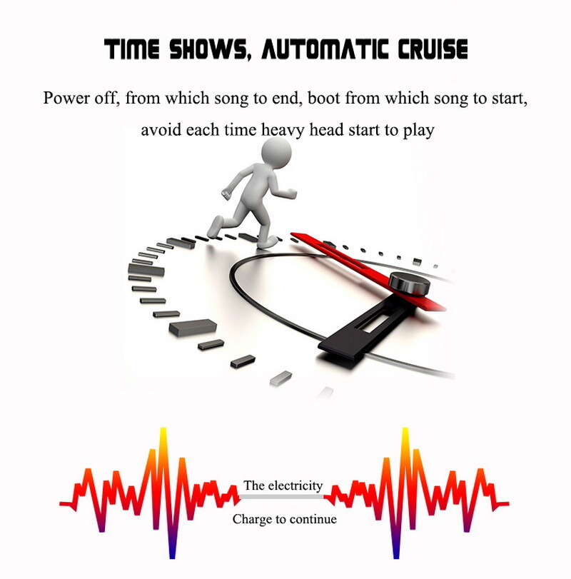 Single 1 Din 12V-14V Car Stereo FM Radio MP3 Player Bluetooth AUX Clock Display