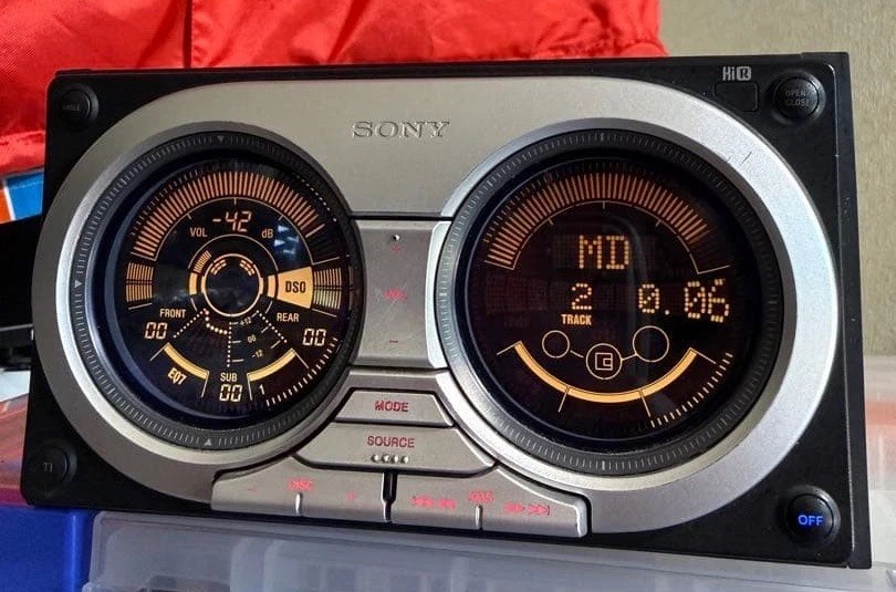 Sony WX-7700MDX Double DIN CD MD Receiver Car Audio Stereo Head Unit Vintage