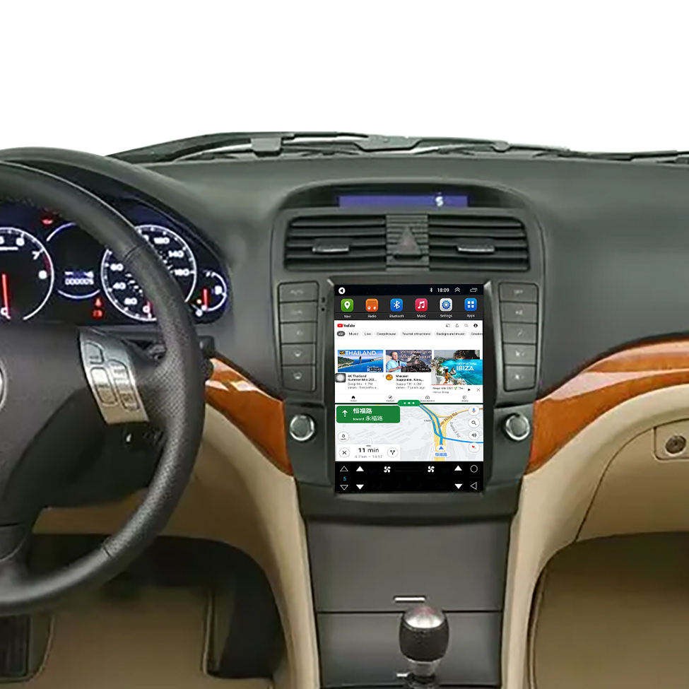 USED 10.4″ Android Car Radio Stereo GPS Navi Carplay 4+64G For Acura TSX 2003-08
