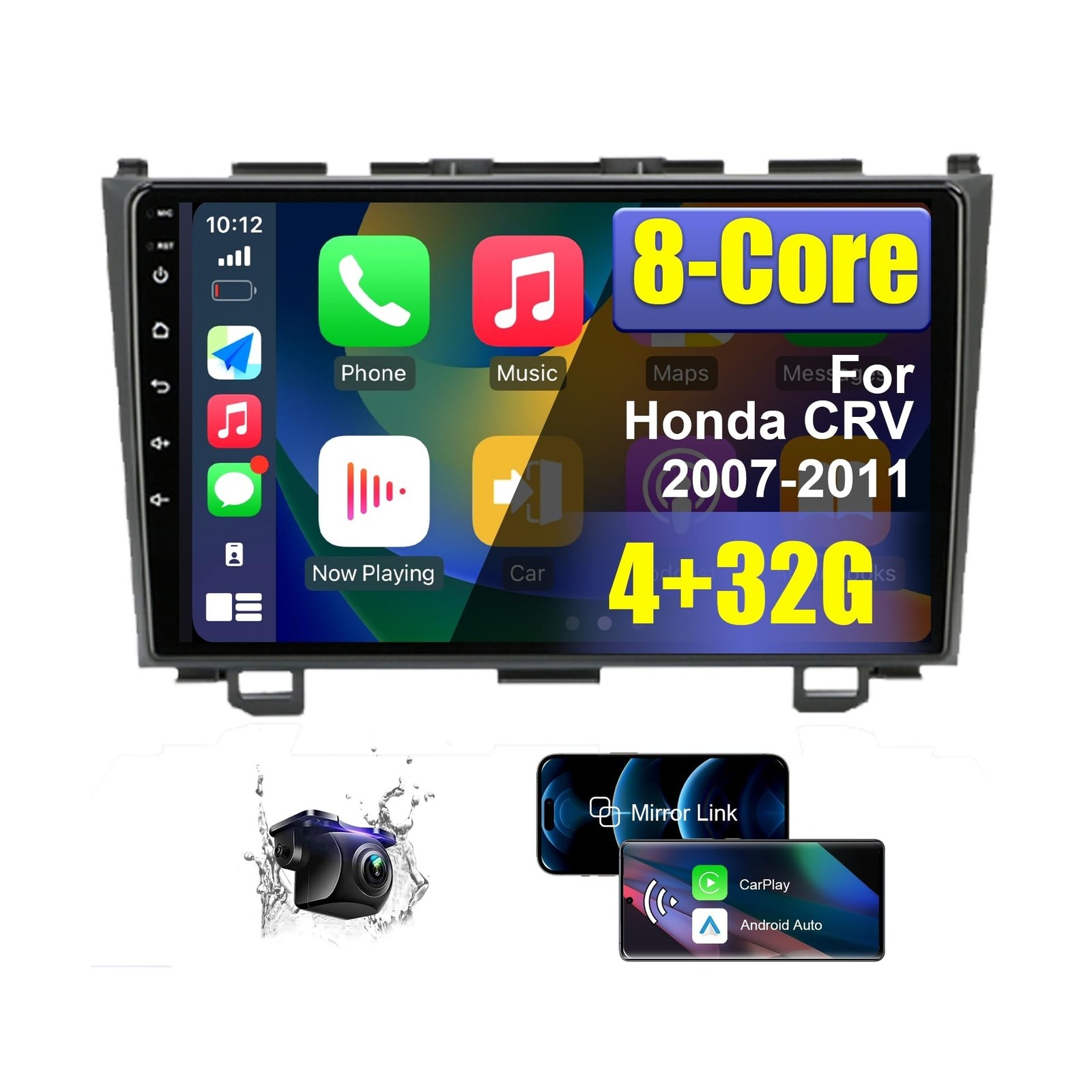4+32G 8 Core Android Car Radio Stereo for Honda CRV 2007 2008 2009 2010 2011 …