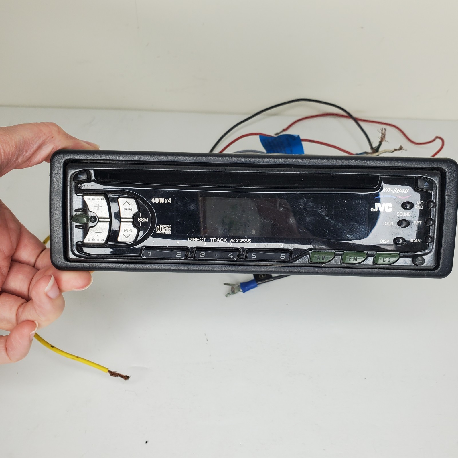 JVC KD-S640 CD Player In Dash Receiver Parts Only