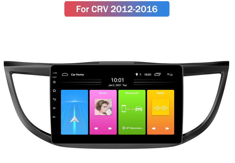 10.1 Inch Android 13 For Honda CRV 2012-2016 Car Radio Player GPS Navigation BT