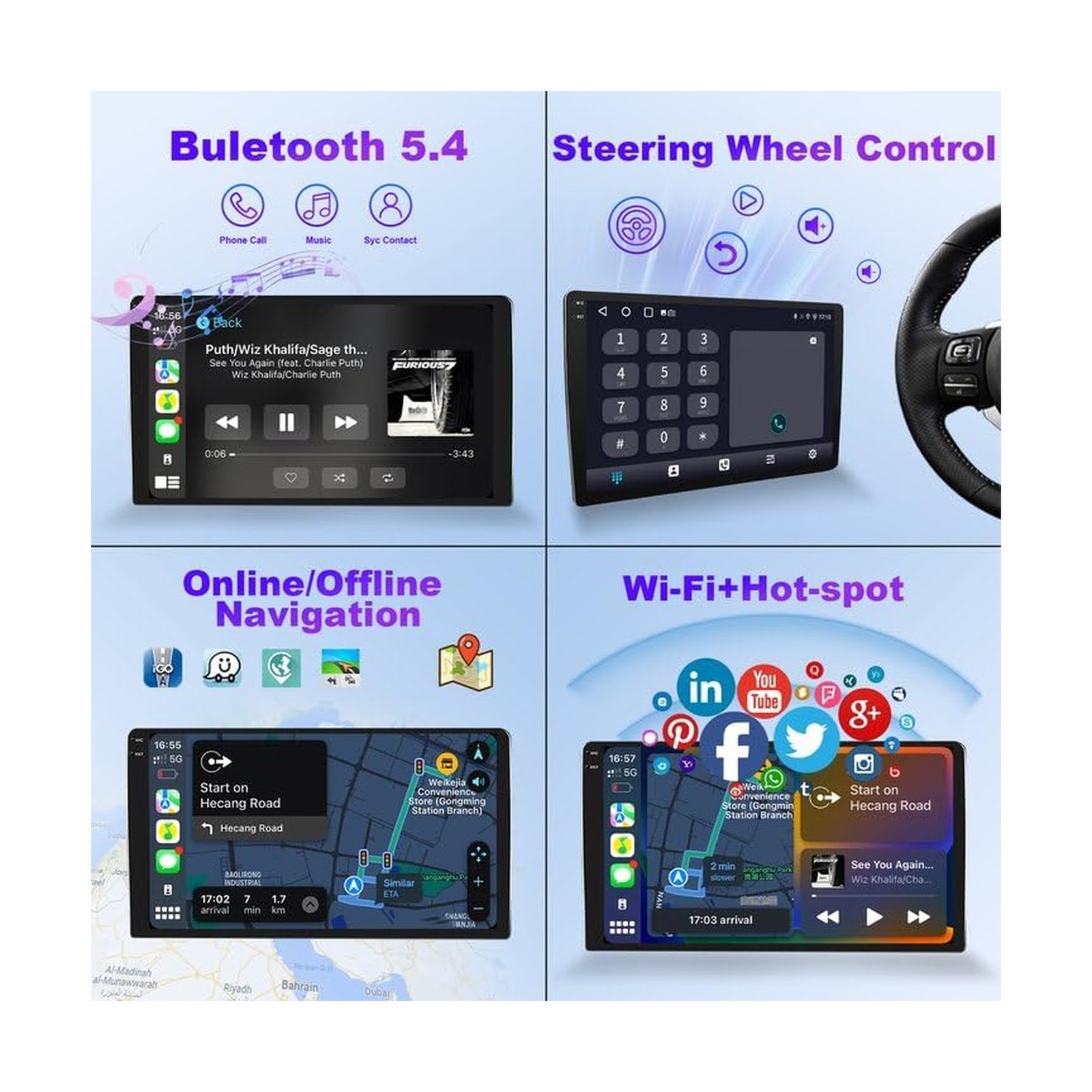 4+32G 8 Core Android Car Radio Stereo for Honda CRV 2007 2008 2009 2010 2011 …