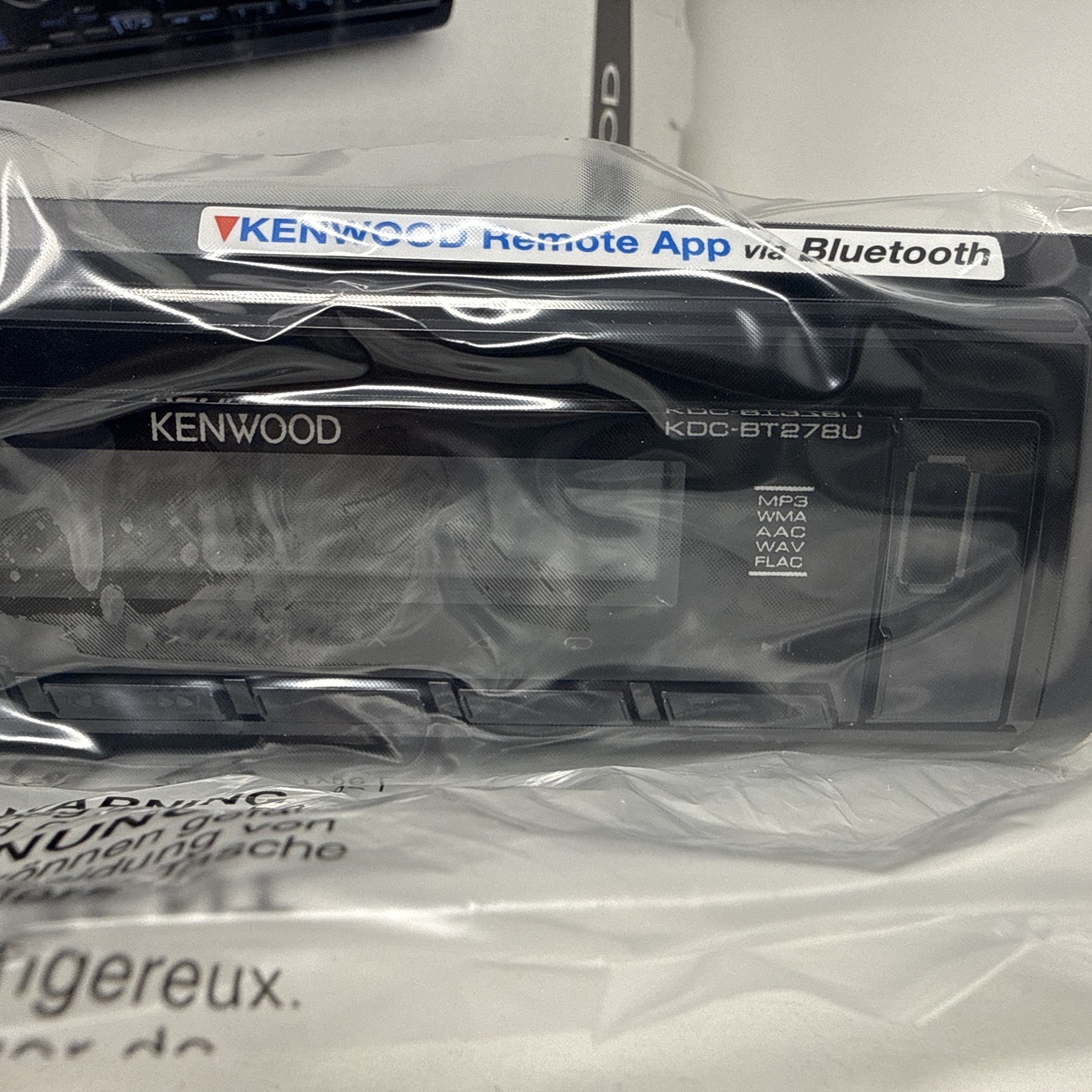 Kenwood CD Receiver with Bluetooth (KDC-BT278U)