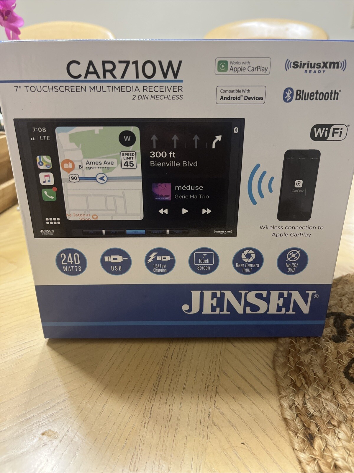 Jensen Stereo Radio Bluetooth W backup Camera for Chevrolet Silverado 2003-2006